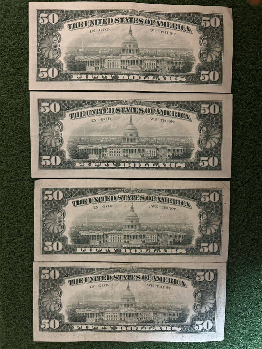 アメリカ ドル紙幣 コレクション 旧札50ドル札20ドル札10ドル札　クラッシック紙幣　ビンテージ_画像2