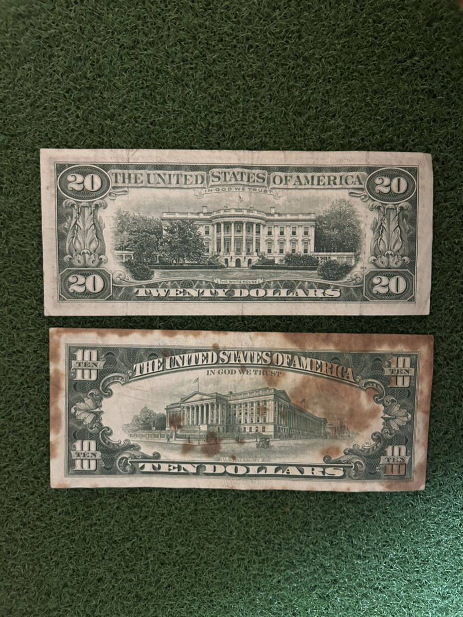 アメリカ ドル紙幣 コレクション 旧札50ドル札20ドル札10ドル札　クラッシック紙幣　ビンテージ_画像4
