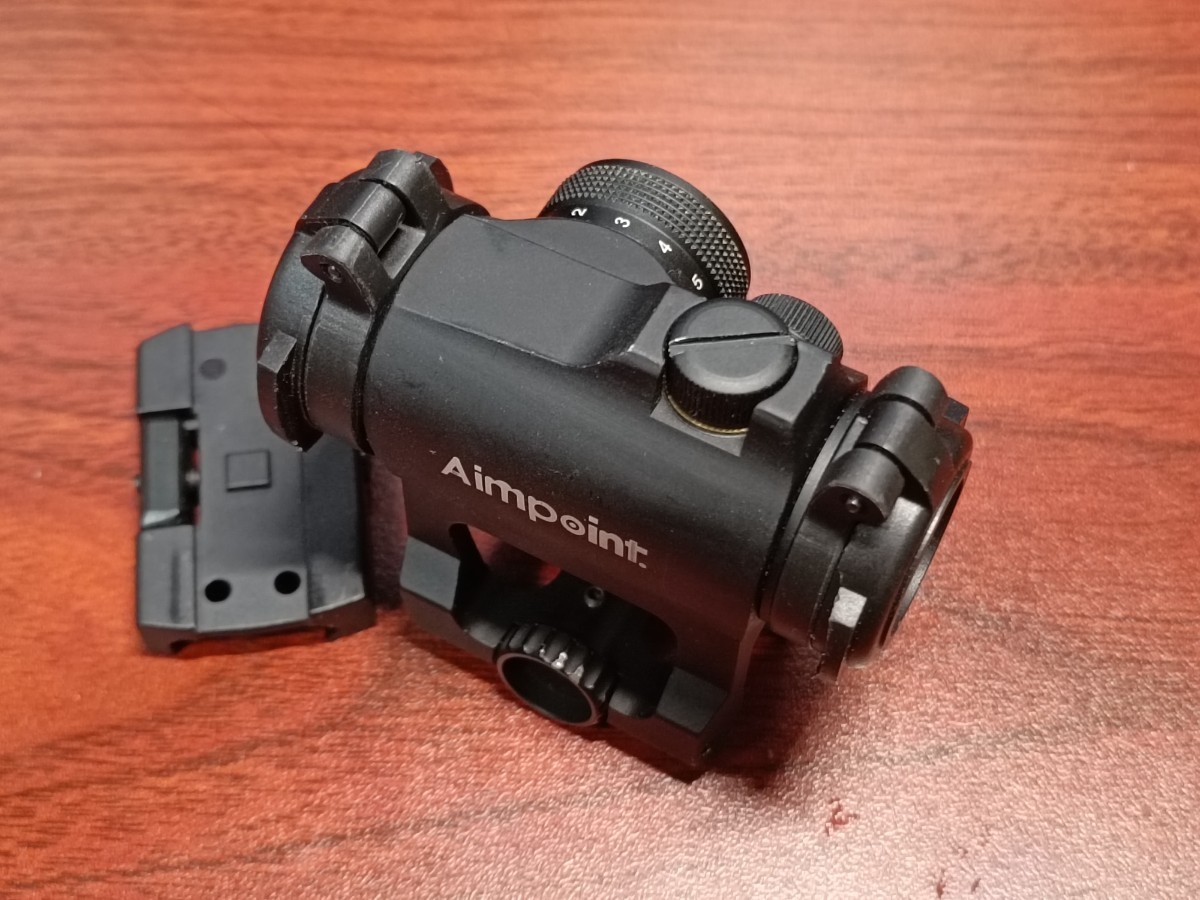 ARROW DYNAMIC/アローダイナミック Aimpoint micro エイムポイントマイクロ T2 タイプ ドットサイト　SCALARWORKSマウント付き_画像2