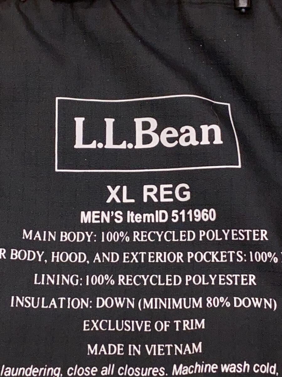 L.L.Bean◆ダウンジャケット/XL/ポリエステル/BLK/無地/511960_画像3