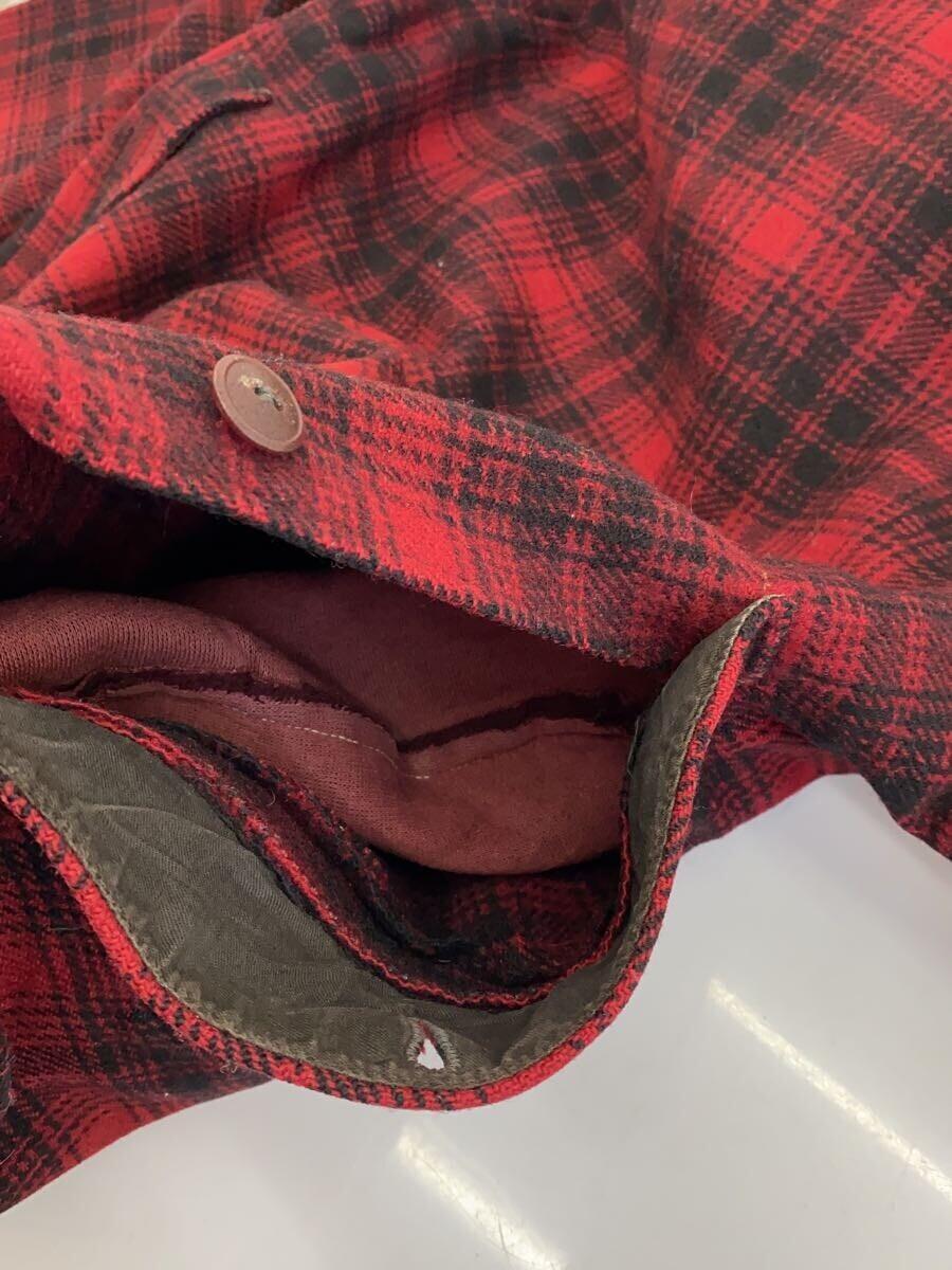 Woolrich◆ブルゾン/-/ウール/RED/チェック_画像9