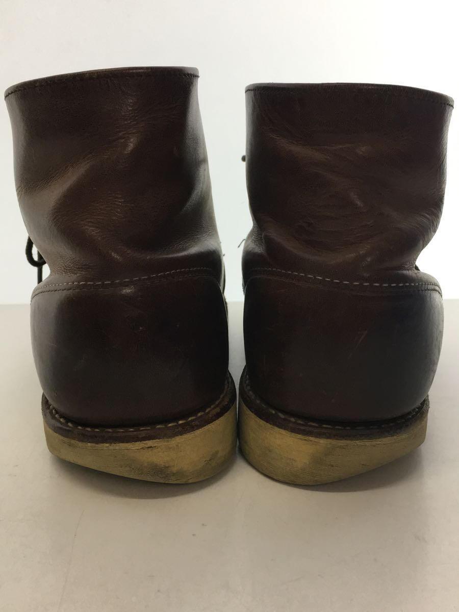 RED WING◆6inch CLASSIC ROUND/US8.5/BRW/レザー/9111/状態考慮_画像7