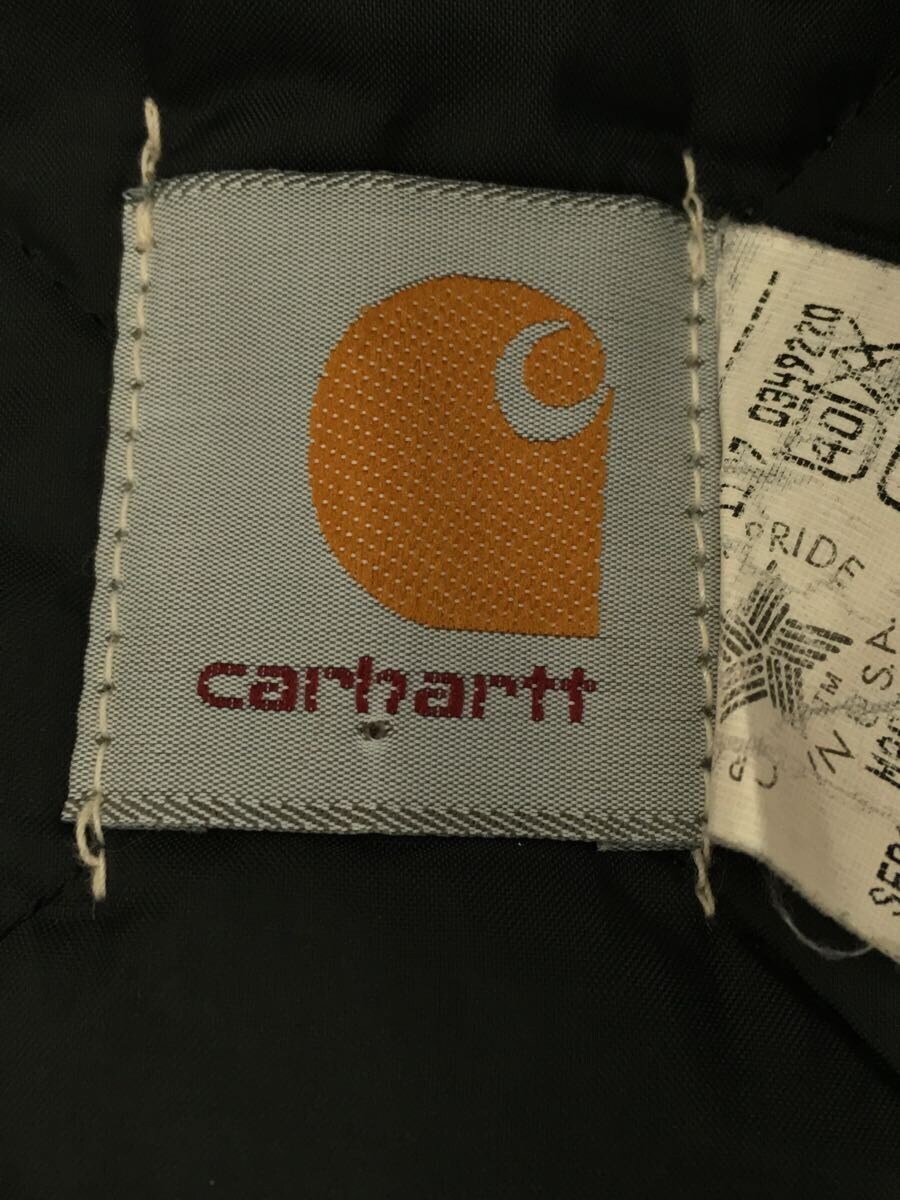 Carhartt◆ベスト/M/コットン/ダック/アメリカ製/キルティング/90S/90年代/USA製/キルティング/_画像3