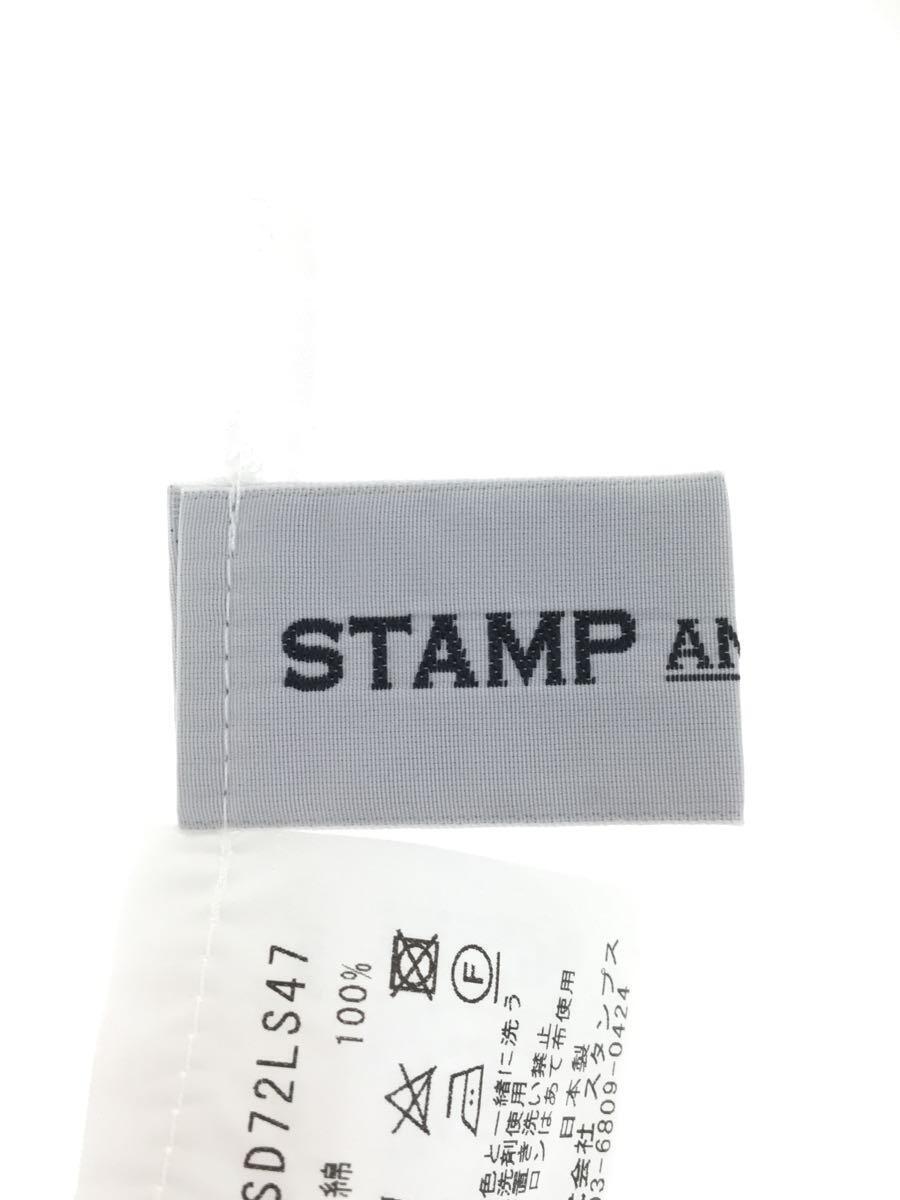 STAMP AND DIARY◆長袖ブラウス/-/コットン/WHT/SD72LS47_画像3