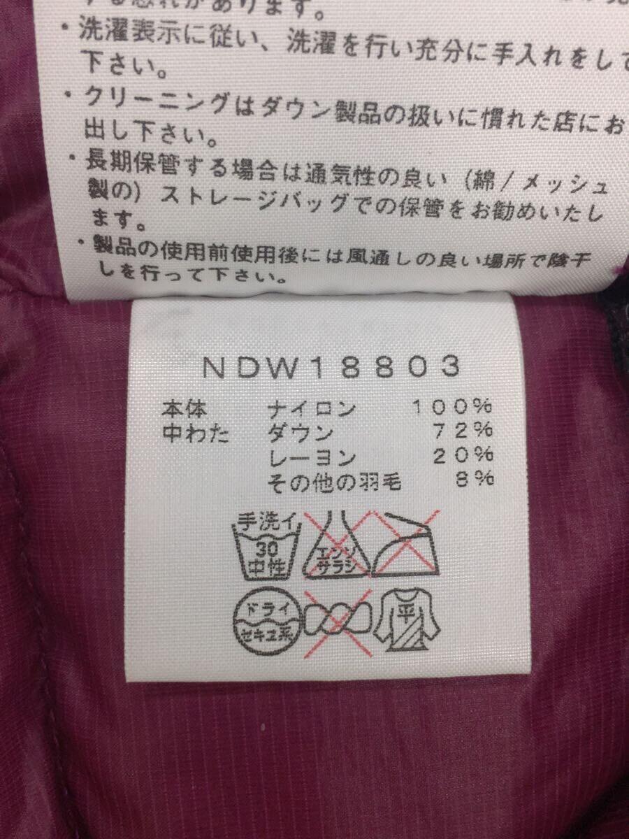 THE NORTH FACE◆ザノースフェイス/アコンカグアジャケット/L/ナイロン/パープル/紫/NDW18803/羽抜け有り_画像4