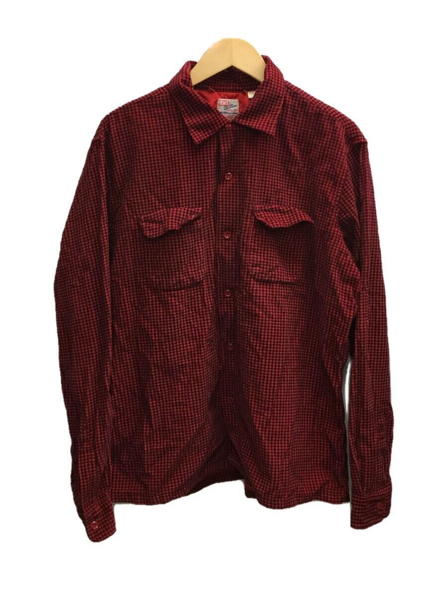 Levi’s◆長袖シャツ/XL/コットン/RED/千鳥格子/PC9-26425-0002