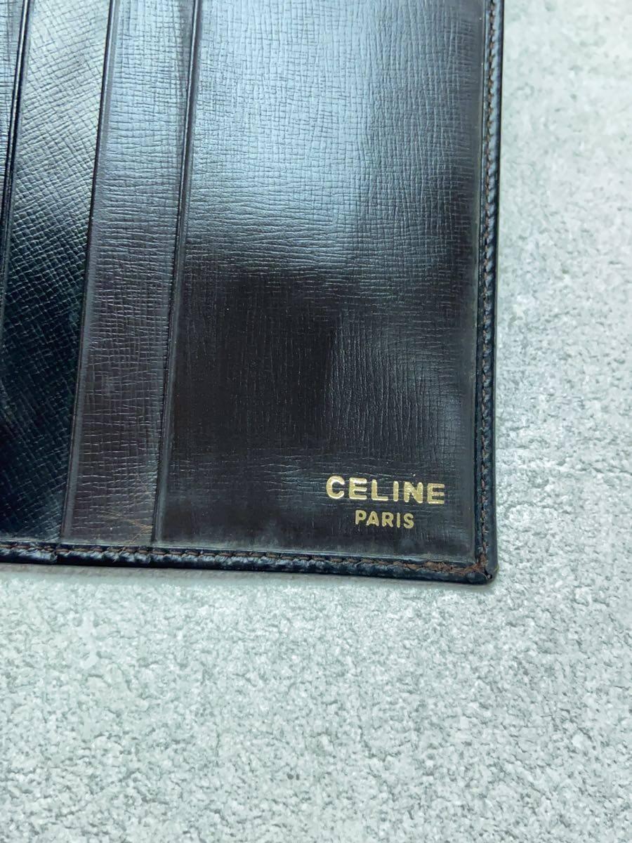 CELINE◆長財布/レザー/BLK/メンズ_画像3