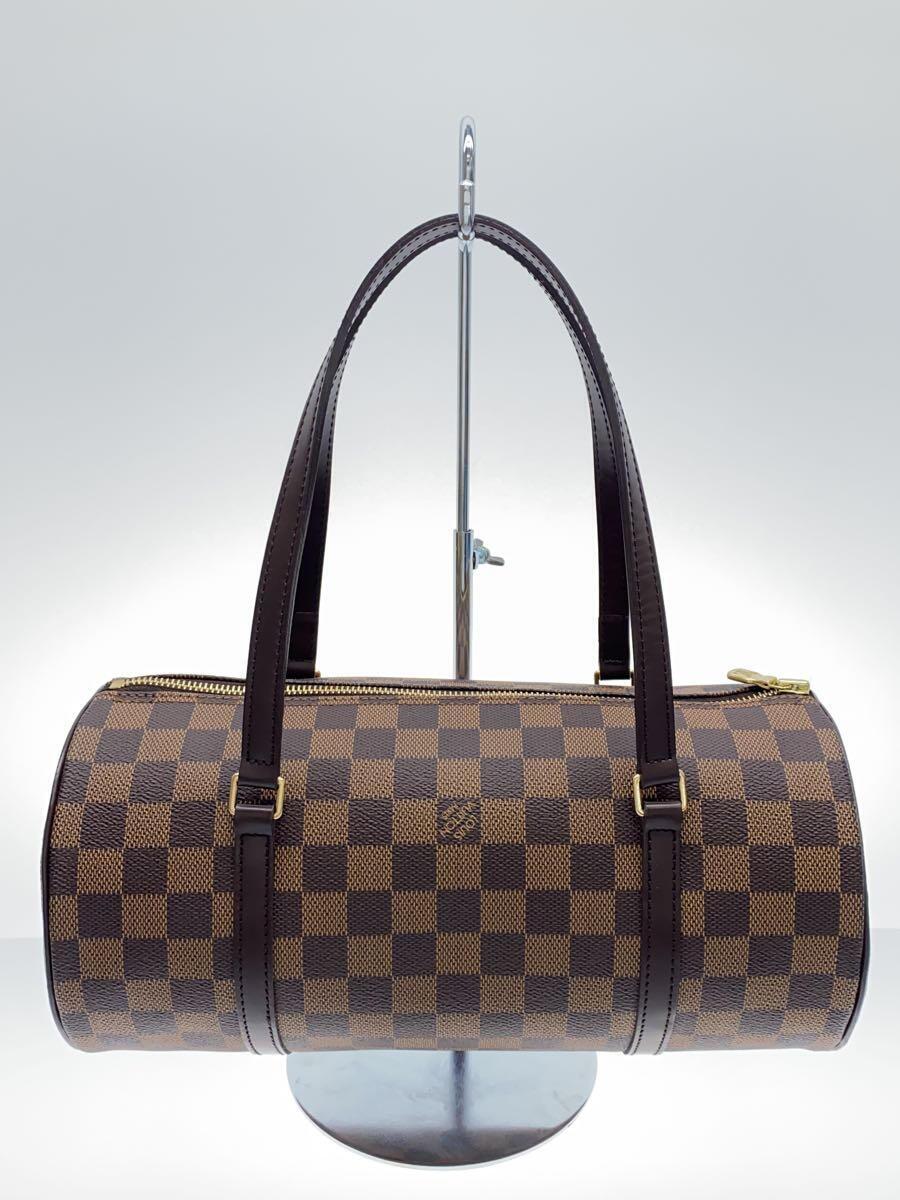 LOUIS VUITTON◆1)パピヨン30_ダミエ・エベヌ_BRW/PVC/BRW_画像3