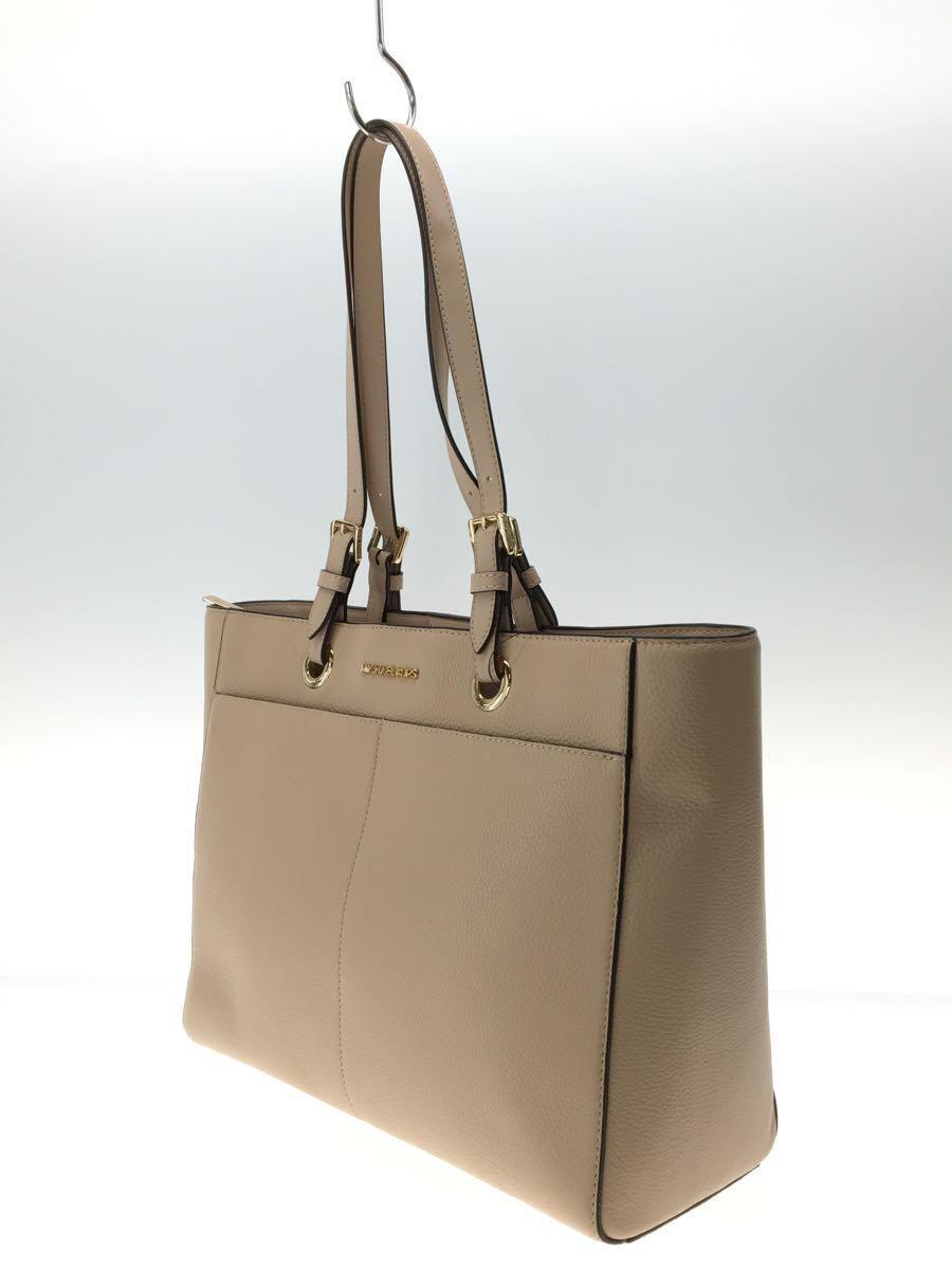 MICHAEL KORS◆トートバッグ/レザー/BEG/ベージュ/35S1GTVT7L_画像2