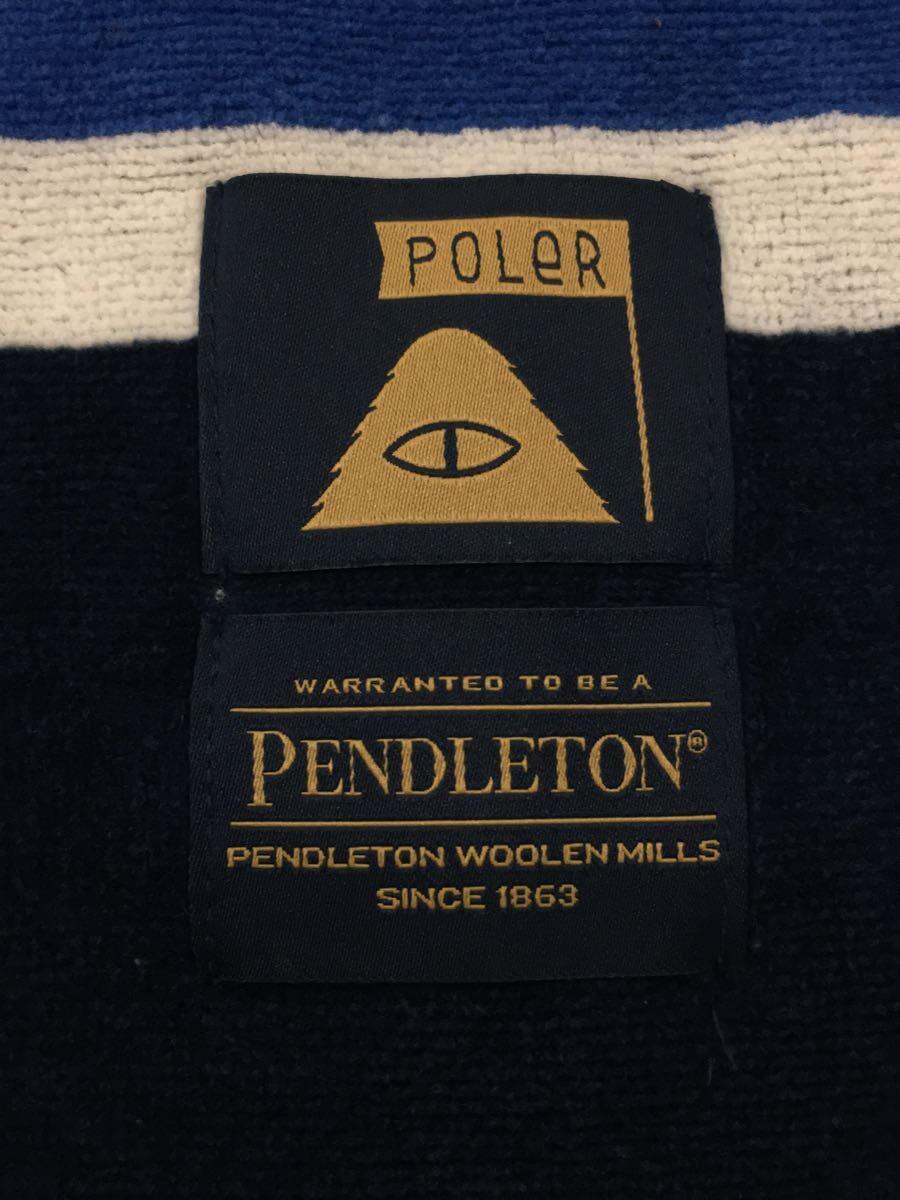 PENDLETON◆×POLER/ポンチョ/タオル地/コットン/NVY_画像3