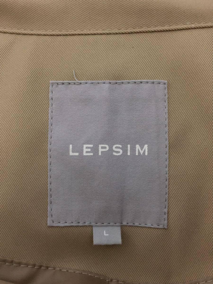 LEPSIM(LEPSIM LOWRYS FARM)◆ロングコート/コート/L/コットン/BEG/無地_画像3