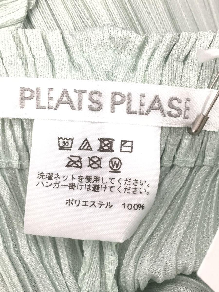 PLEATS PLEASE ISSEY MIYAKE◆THICKER BOTTOMS/ボトム/5/ポリエステル/GRN/無地/PP21-JF412_画像3