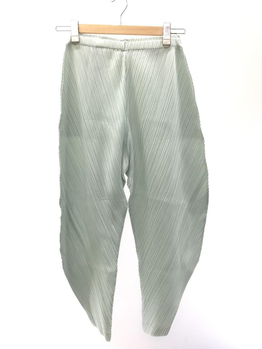 PLEATS PLEASE ISSEY MIYAKE◆THICKER BOTTOMS/ボトム/5/ポリエステル/GRN/無地/PP21-JF412_画像2