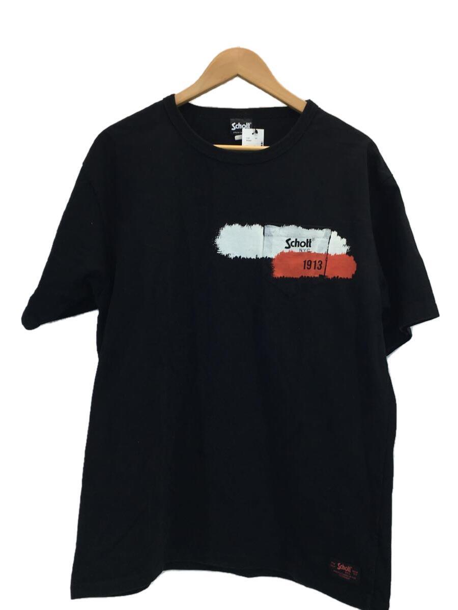 Schott◆Tシャツ/XL/コットン/BLK/3113083_画像1