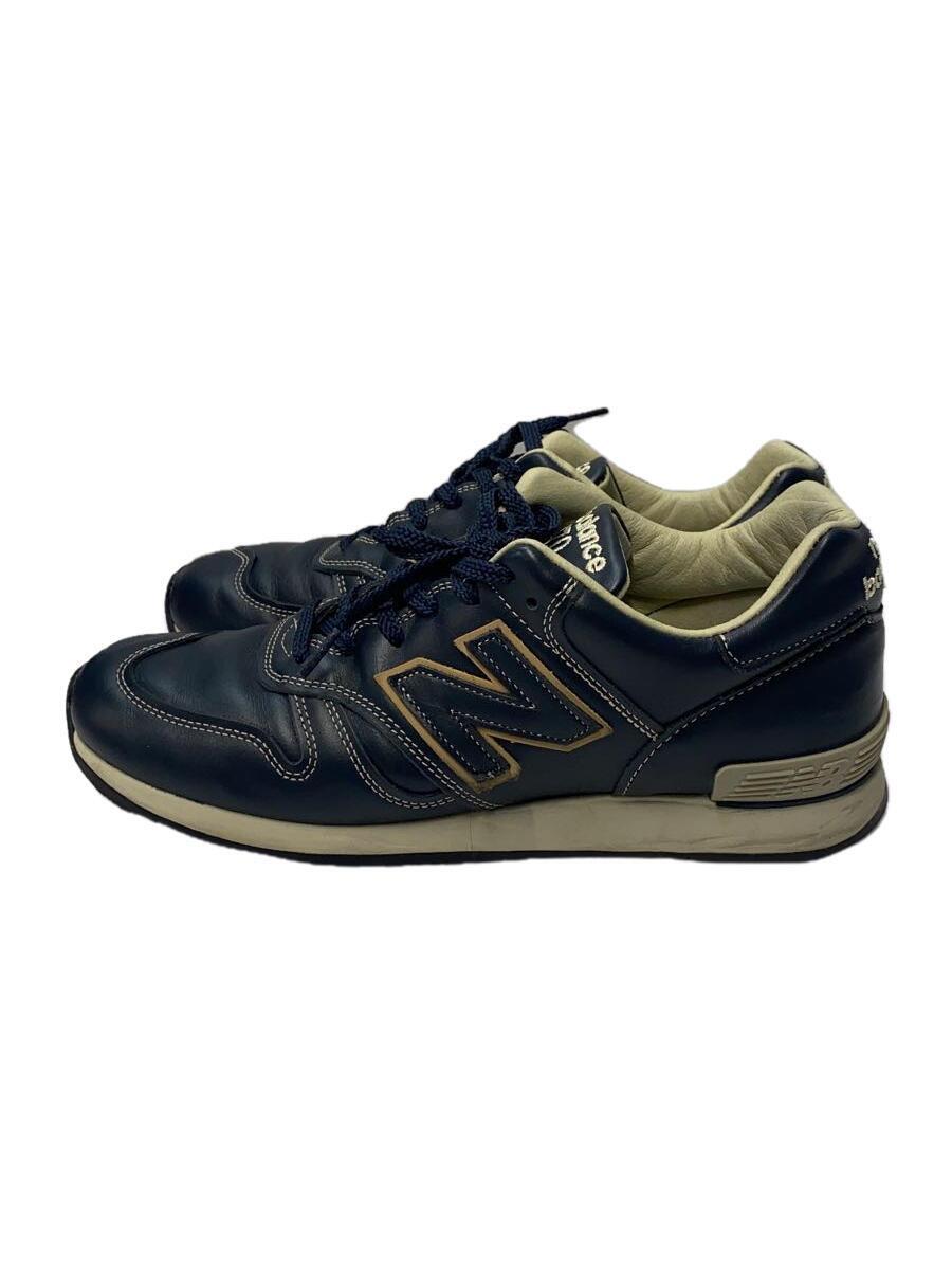 NEW BALANCE◆M670/ネイビー/US8.5/NVY/レザー_画像1