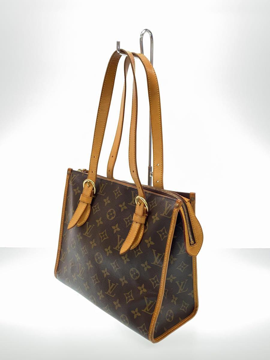 LOUIS VUITTON◆ハンドバッグ/レザー/BRW/モノグラム/M40007/ポパンクール_画像2