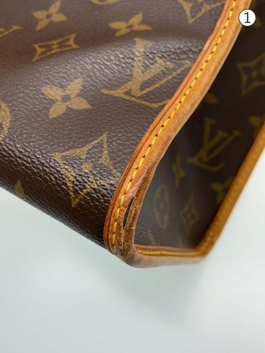 LOUIS VUITTON◆ハンドバッグ/レザー/BRW/モノグラム/M40007/ポパンクール_画像7