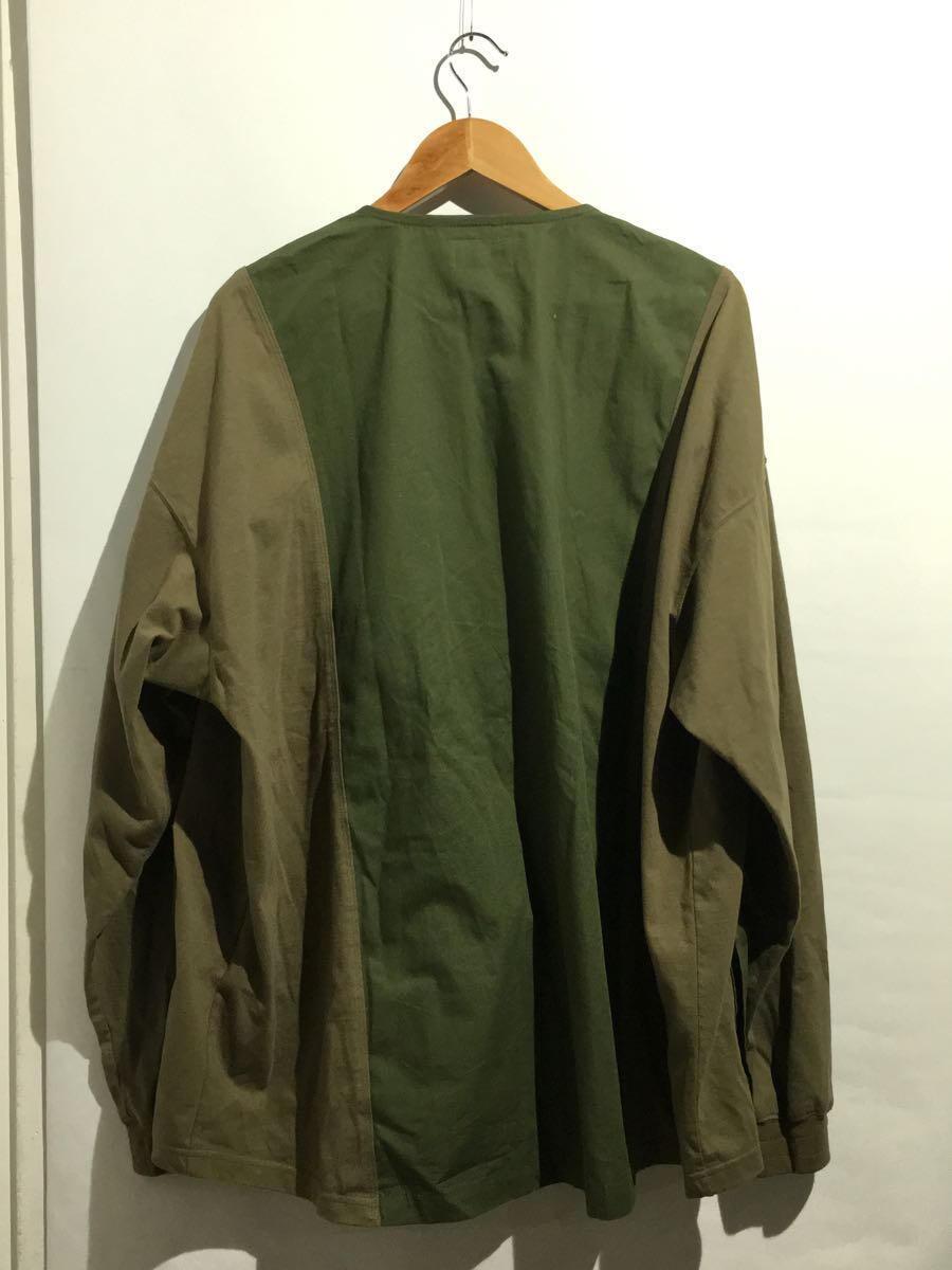 siva◆BDU POCKETS OVERSIZED L-SLEEVトップス/S/コットン/カーキ/無地/23C-S-07-_画像2