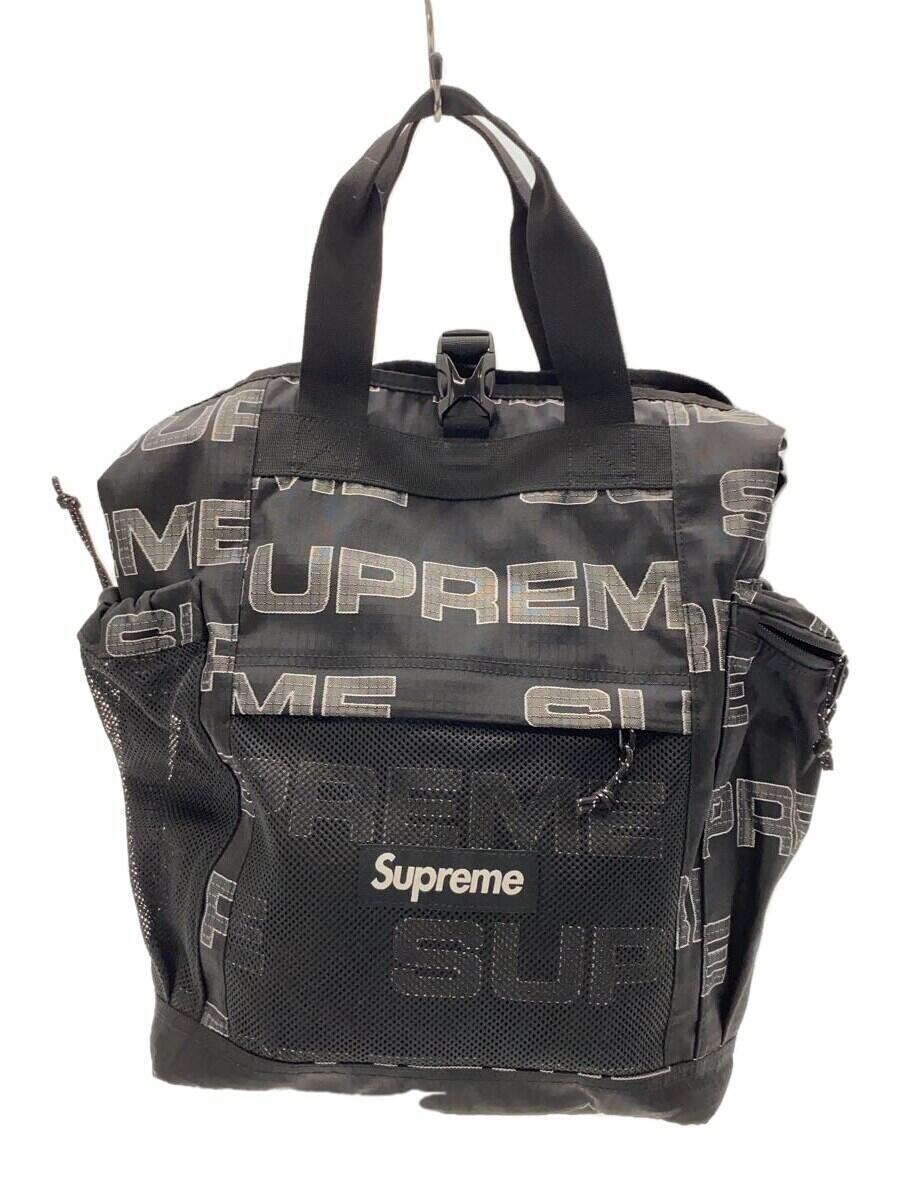 Supreme◆21AW/Utility Tote/トートバッグ/ナイロン/BLK/総柄