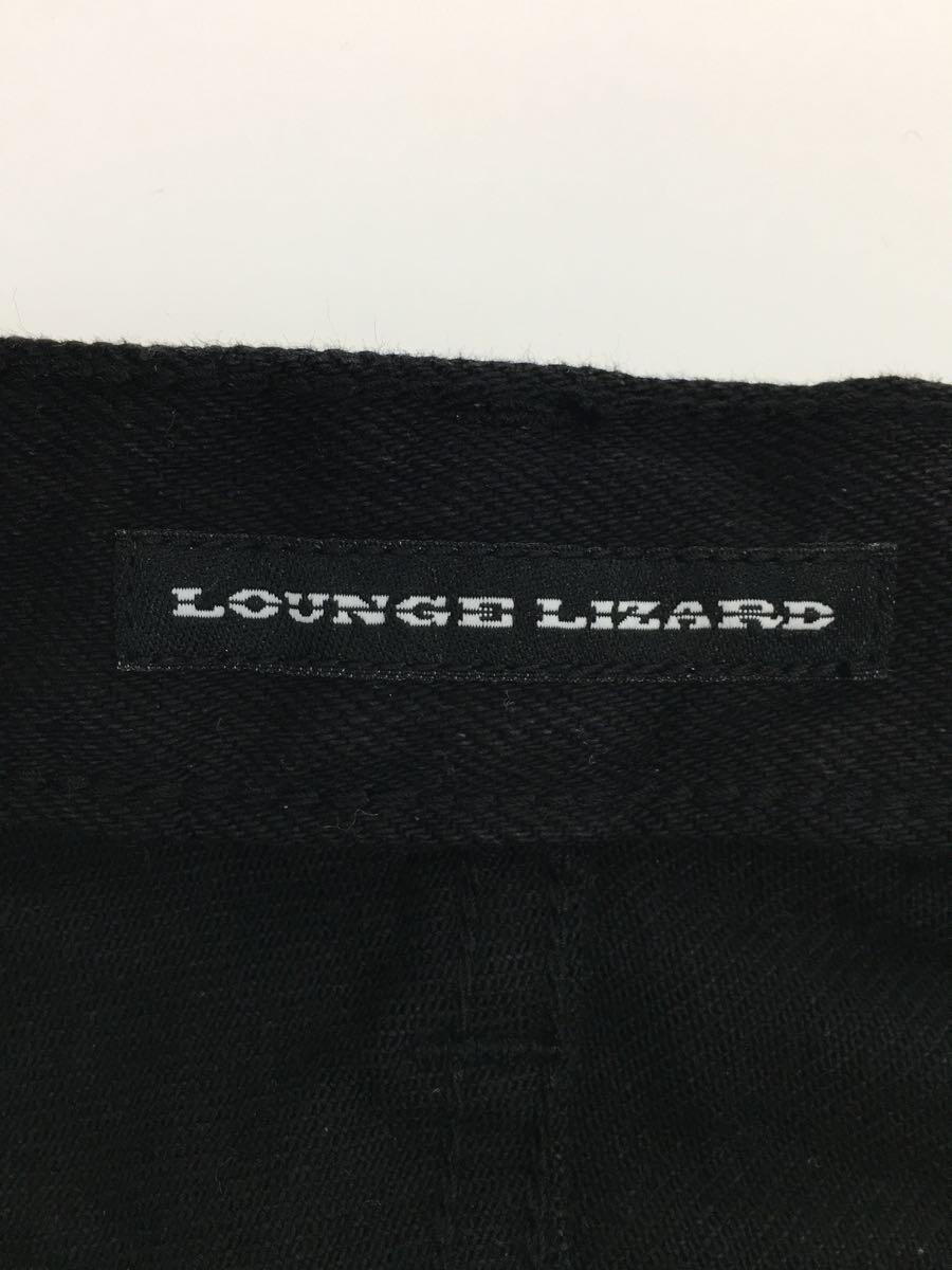 LOUNGE LIZARD◆ストレートパンツ/2/デニム/BLK/無地_画像4