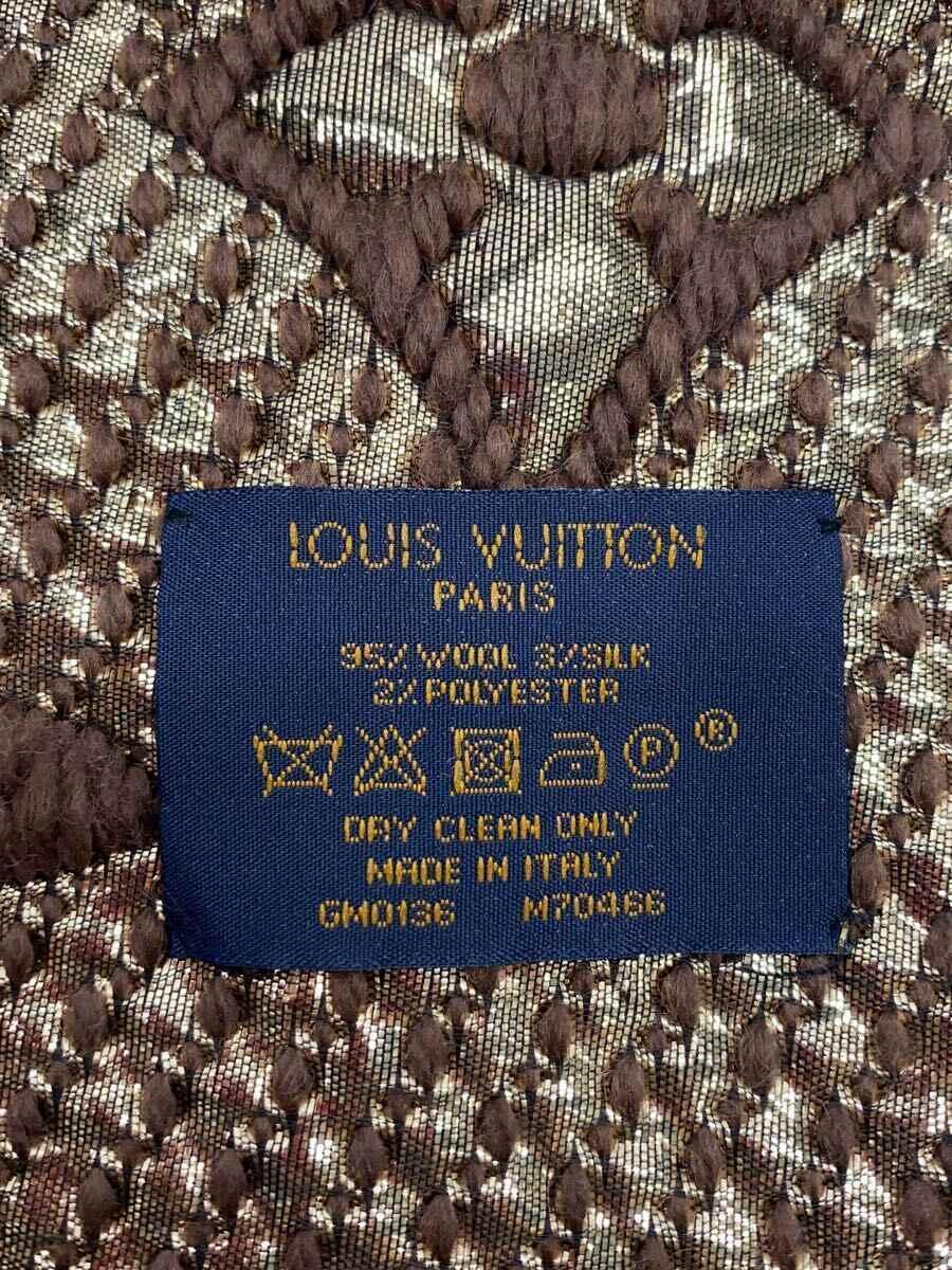 LOUIS VUITTON◆エシャルプ・ロゴマニアシャイン_モノグラム/ウール/BRW/レディース_画像2