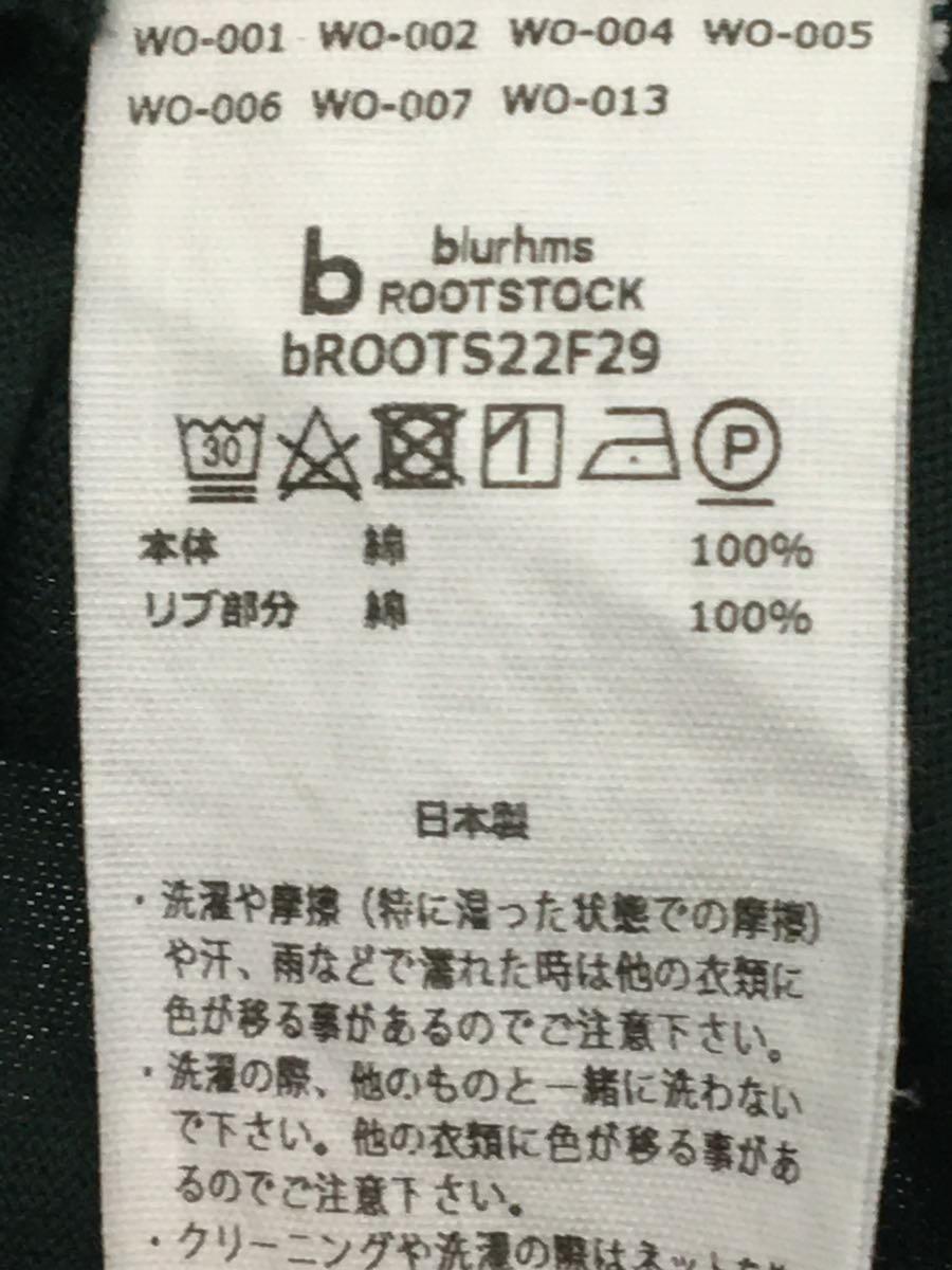 BLURHMS◆長袖Tシャツ/-/コットン/GRN_画像4