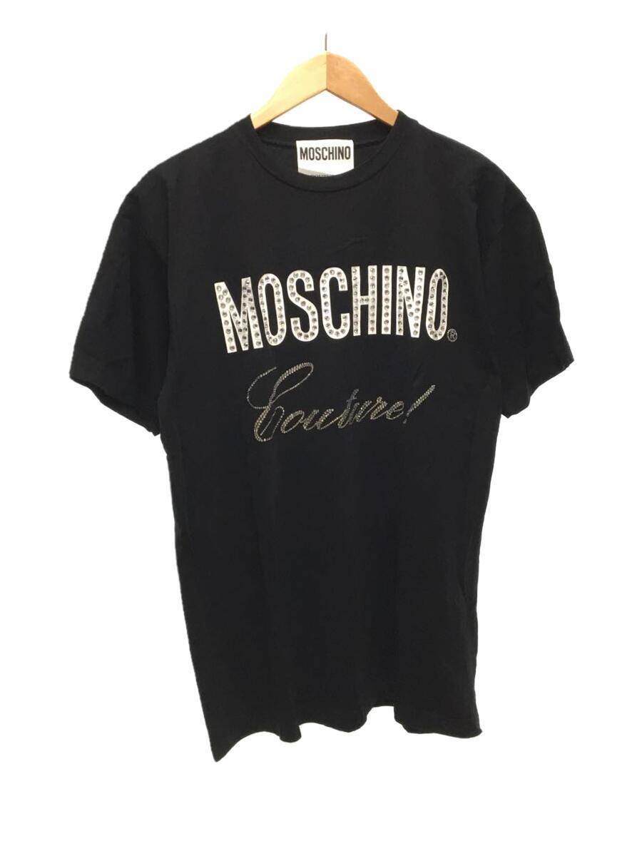 MOSCHINO◆スタッズ/Tシャツ/-/コットン/BLK/212ZPJ07027040/QB0238200