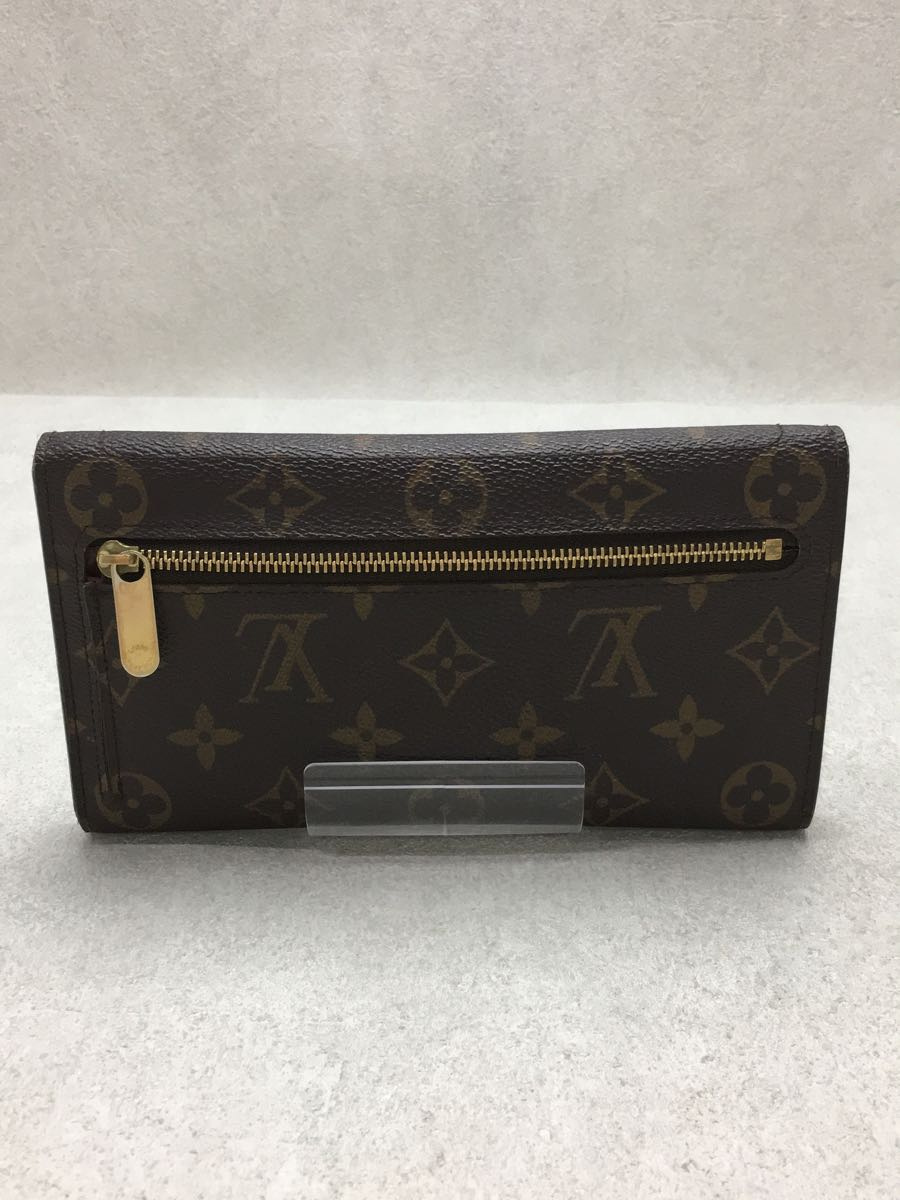 LOUIS VUITTON◆ポルト・フォイユ・ウジェニ/モノグラム/M60123/ブラウン/折りたたみ財布_画像2