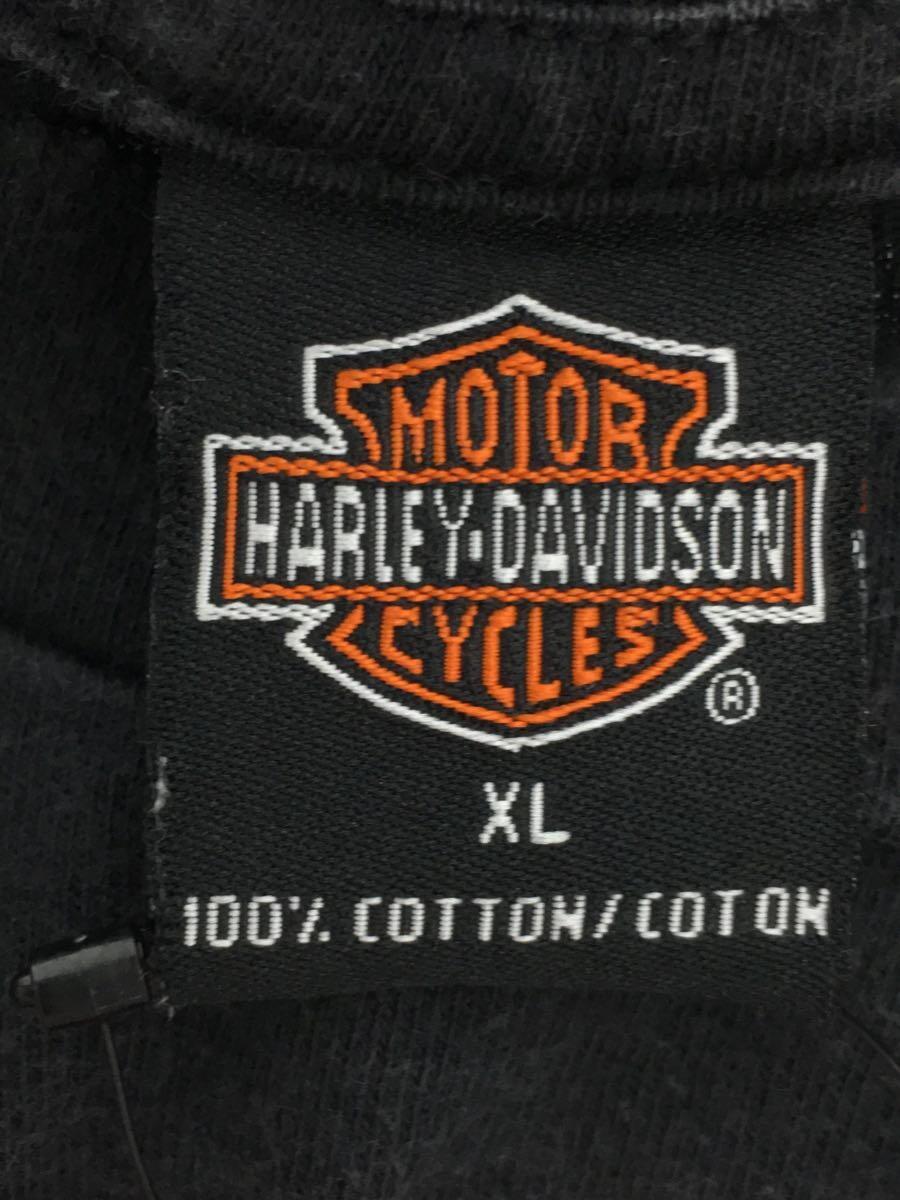 HARLEY DAVIDSON◆Tシャツ/XL/コットン/BLK_画像3