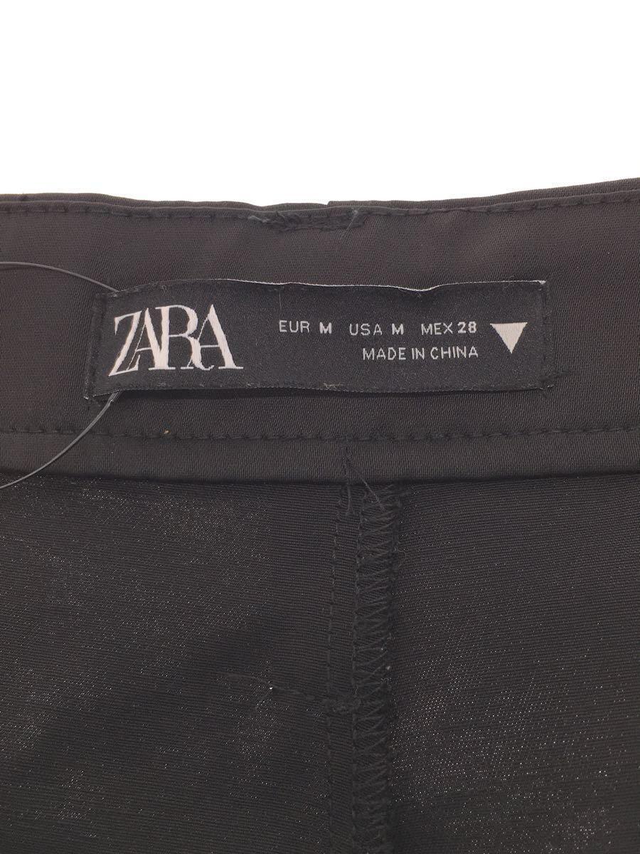 ZARA◆ボトム/M/レーヨン/BLK/無地_画像4