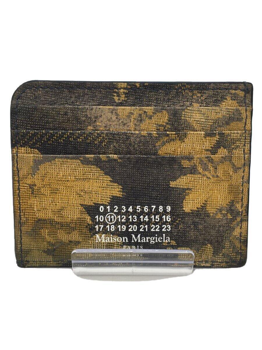 Maison Margiela◆カードケース/レザー/BLK/花柄/メンズ/S56UI0214 P4515 H0563