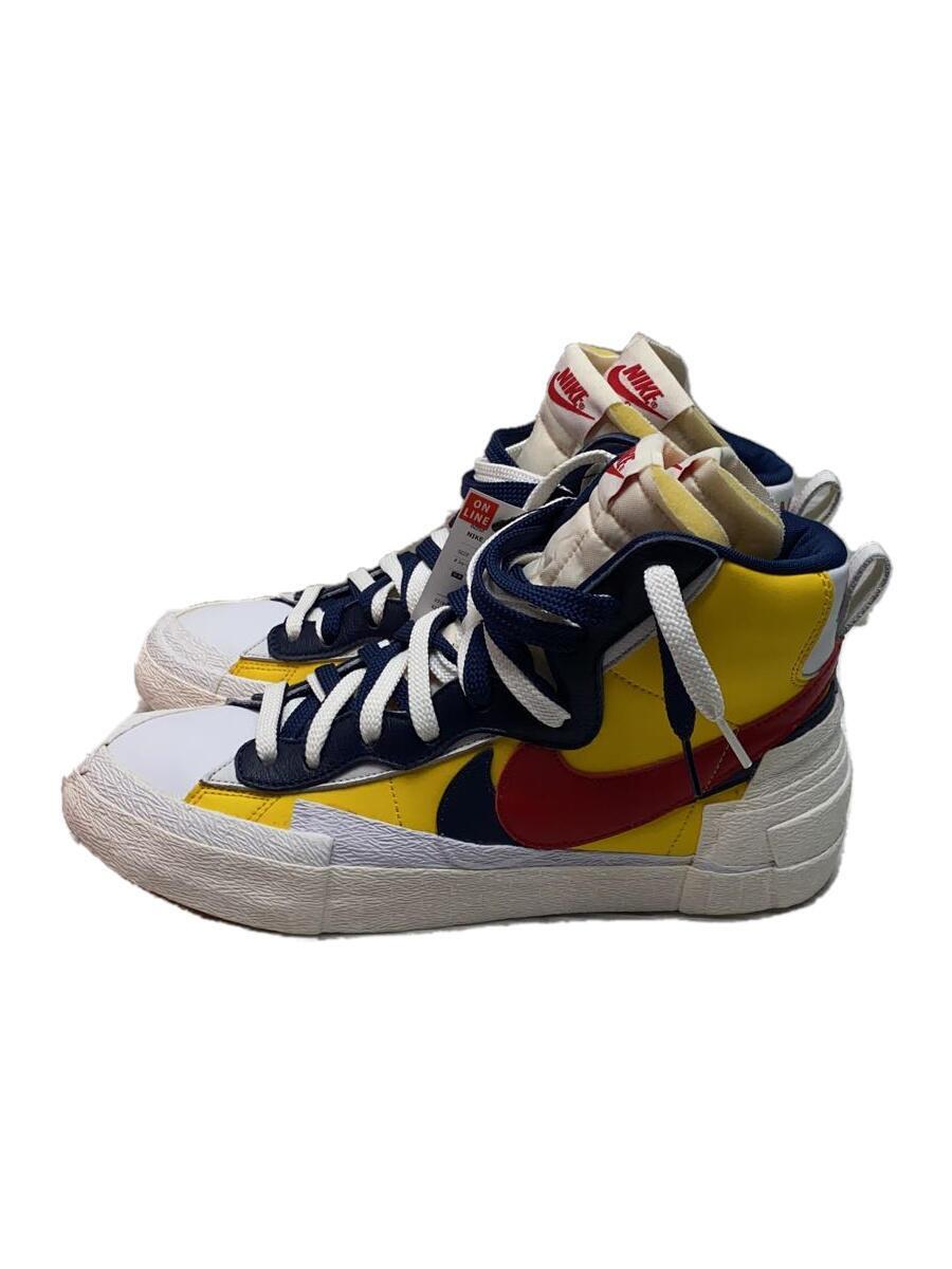 NIKE◆BLAZER MID SACAI/ブレーザーミッドサカイ/イエロー/BV0072-700/27.5cm/YLW_画像1