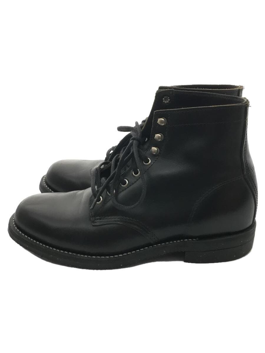 CHIPPEWA◆レースアップブーツ/27cm/BLK/4353BLK_画像1