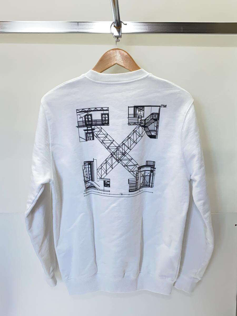 OFF-WHITE* sweat /XS/ cotton /WHT/OWBA055F21JER009