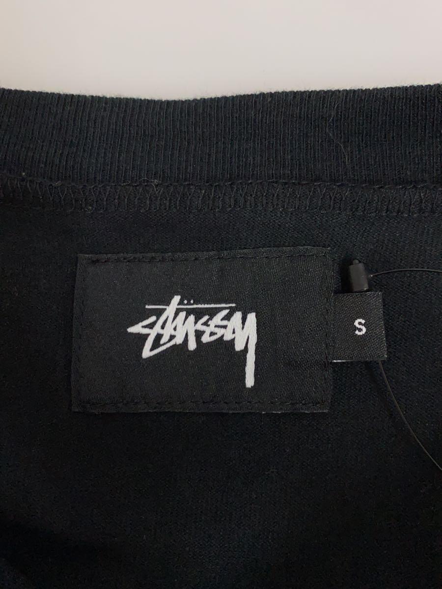 STUSSY◆半袖ワンピース/S/コットン/BLK_画像3