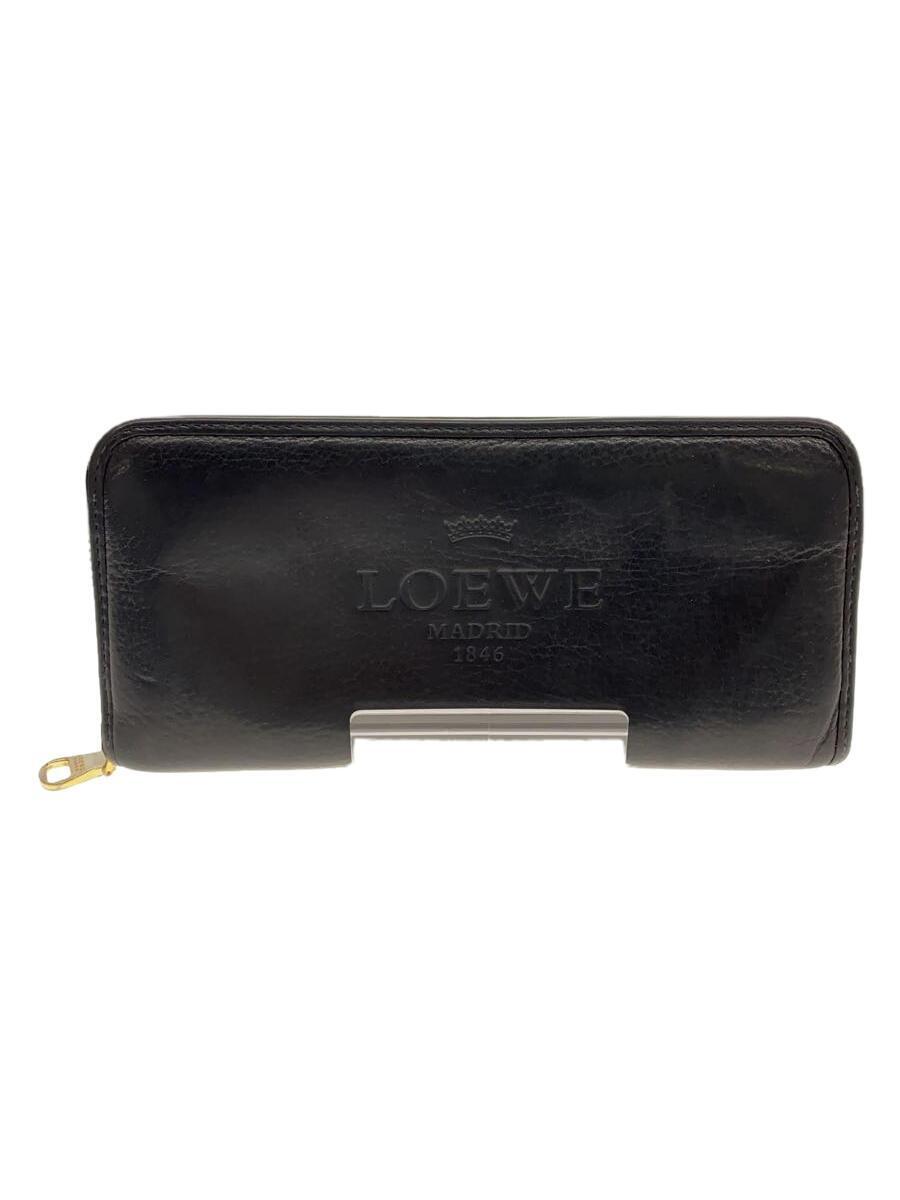 LOEWE◆長財布/-/BLK/レディース_画像1