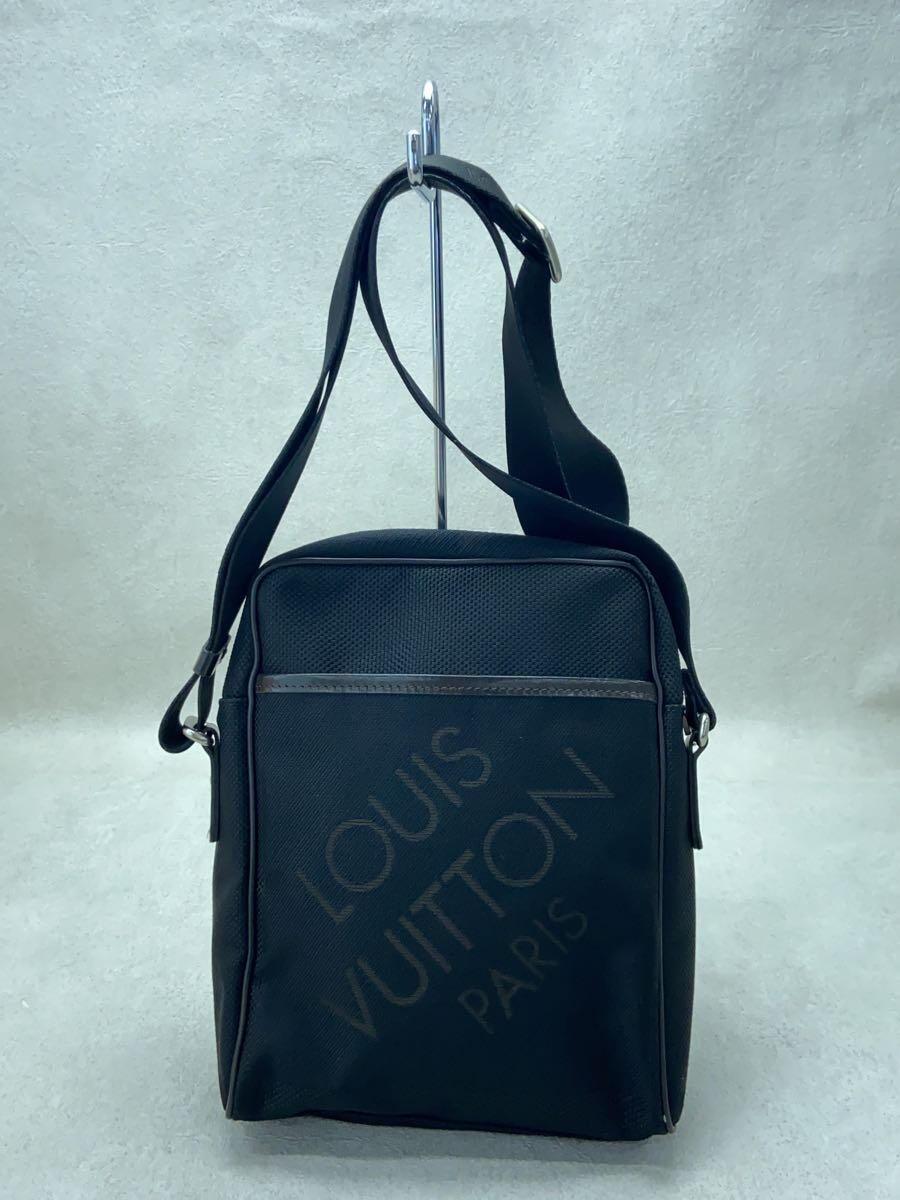 LOUIS VUITTON◆シタダンNM_ダミエ・ジェアン_BLK/ナイロン/BLK/総柄_画像3