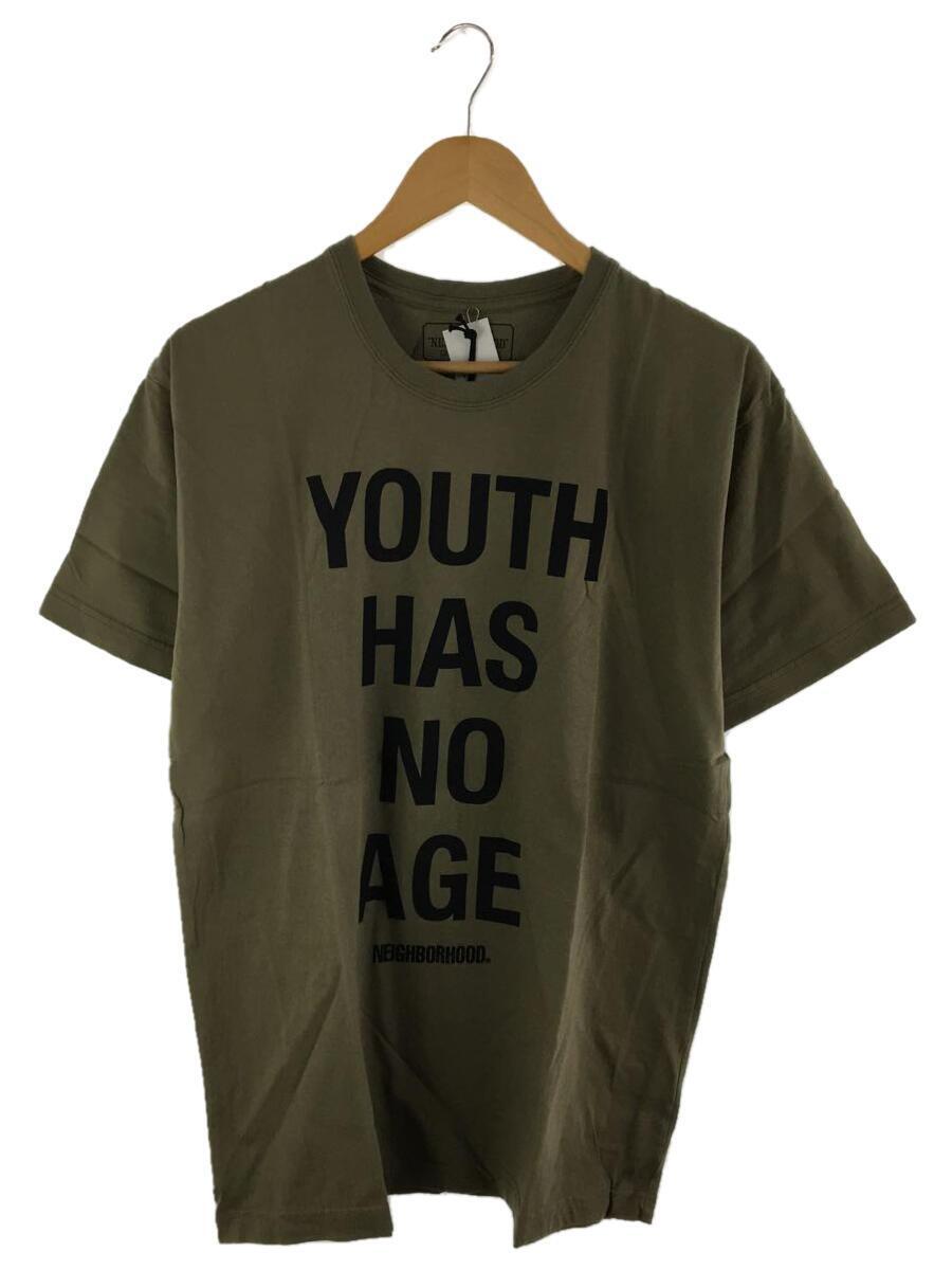 NEIGHBORHOOD◆YOUTH/C-TEE.SS/Tシャツ/L/コットン/カーキ/192PCNH-ST03