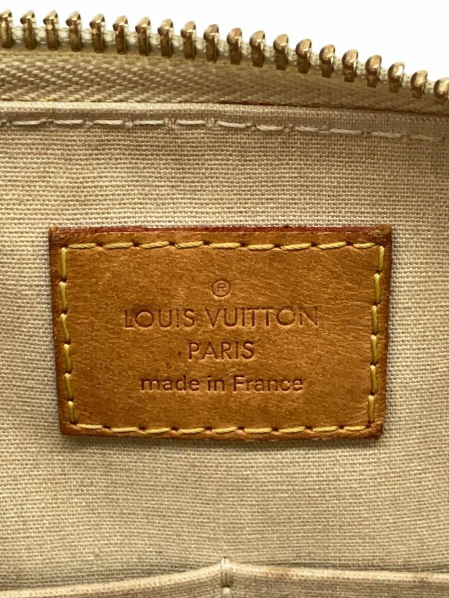 LOUIS VUITTON◆シャーウッドPM_モノグラム・ヴェルニ_WHT/エナメル/WHT/状態考慮/色むら有り_画像5