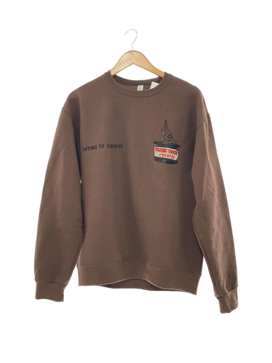 WACKO MARIA◆CREW NECK SWEAT SHIRT-TYPE 2-/スウェット/M/コットン/ブラ/23FW-WMC-SS10