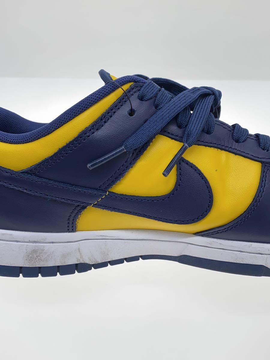 NIKE◆DUNK LOW RETRO_Michigan/ダンク ロー レトロ/27.5cm/YLW_画像8