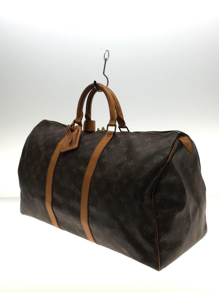 LOUIS VUITTON◆キーポル50_モノグラム_BRW/PVC/BRW_画像2