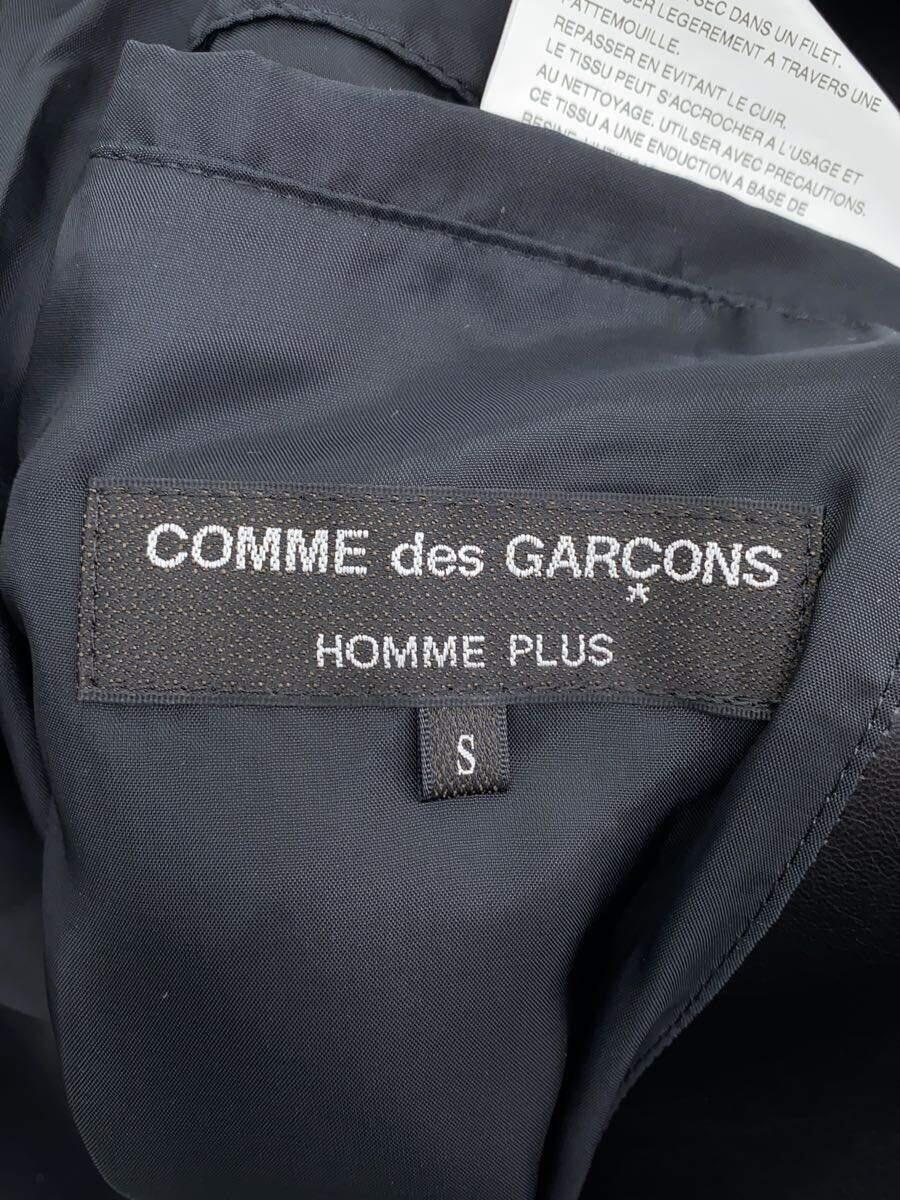 COMME des GARCONS HOMME PLUS* double rider's jacket /S/ fake leather /BLK/PI-J034