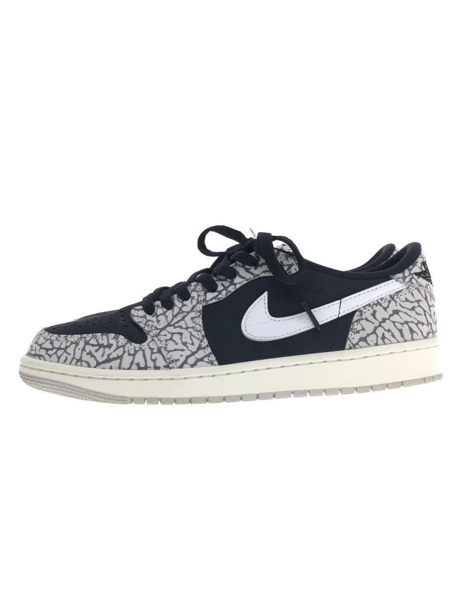 NIKE◆AIR JORDAN 1 LOW/ローカットスニーカー/27.5cm/BLK/CZ0790-001