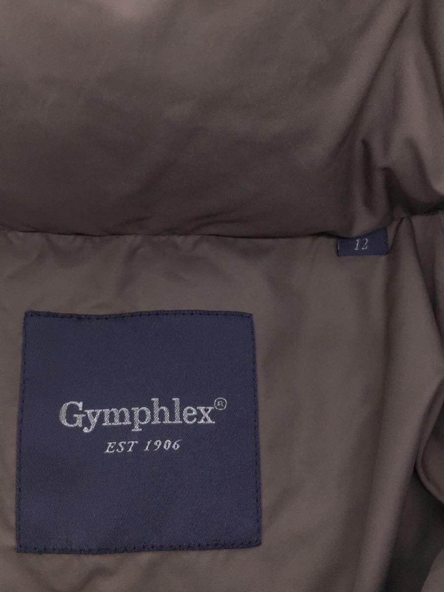 Gymphlex◆ダウンジャケット/-/ポリエステル/GRY/無地/14A KWS-002_画像3