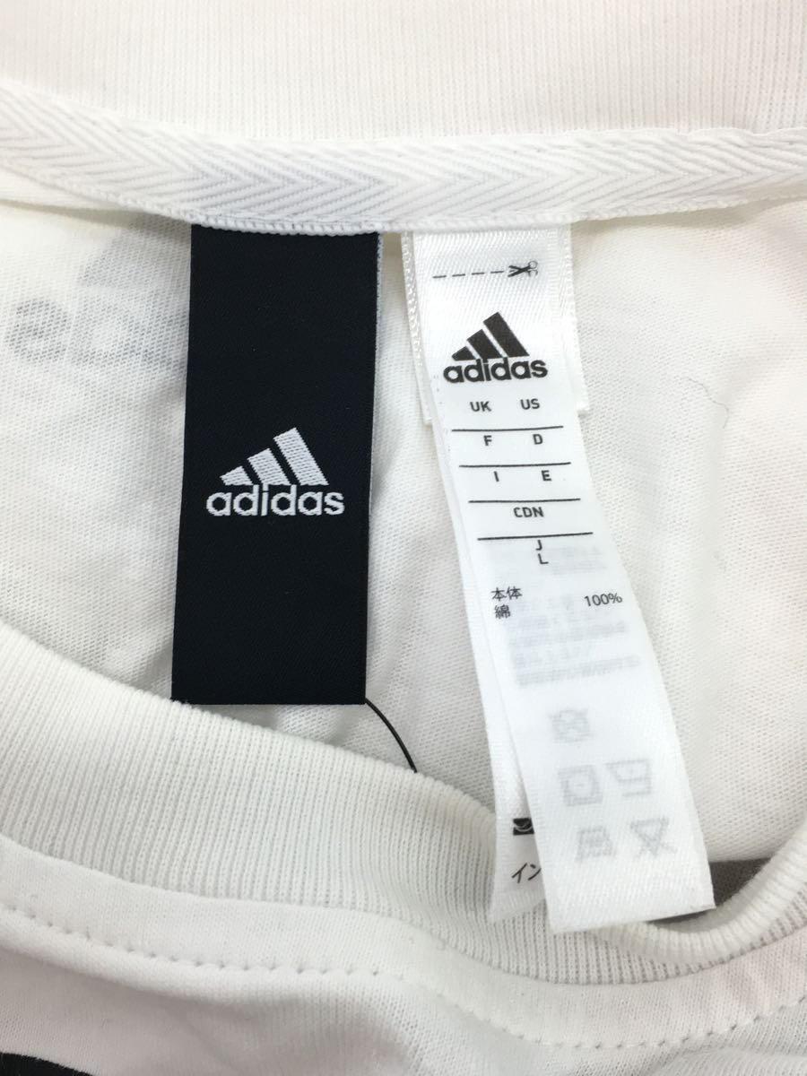 adidas◆Tシャツ/L/コットン/WHT/プリント/B47358_画像3