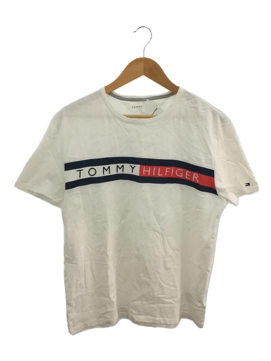 TOMMY HILFIGER◆Tシャツ/L/コットン/WHT_画像1