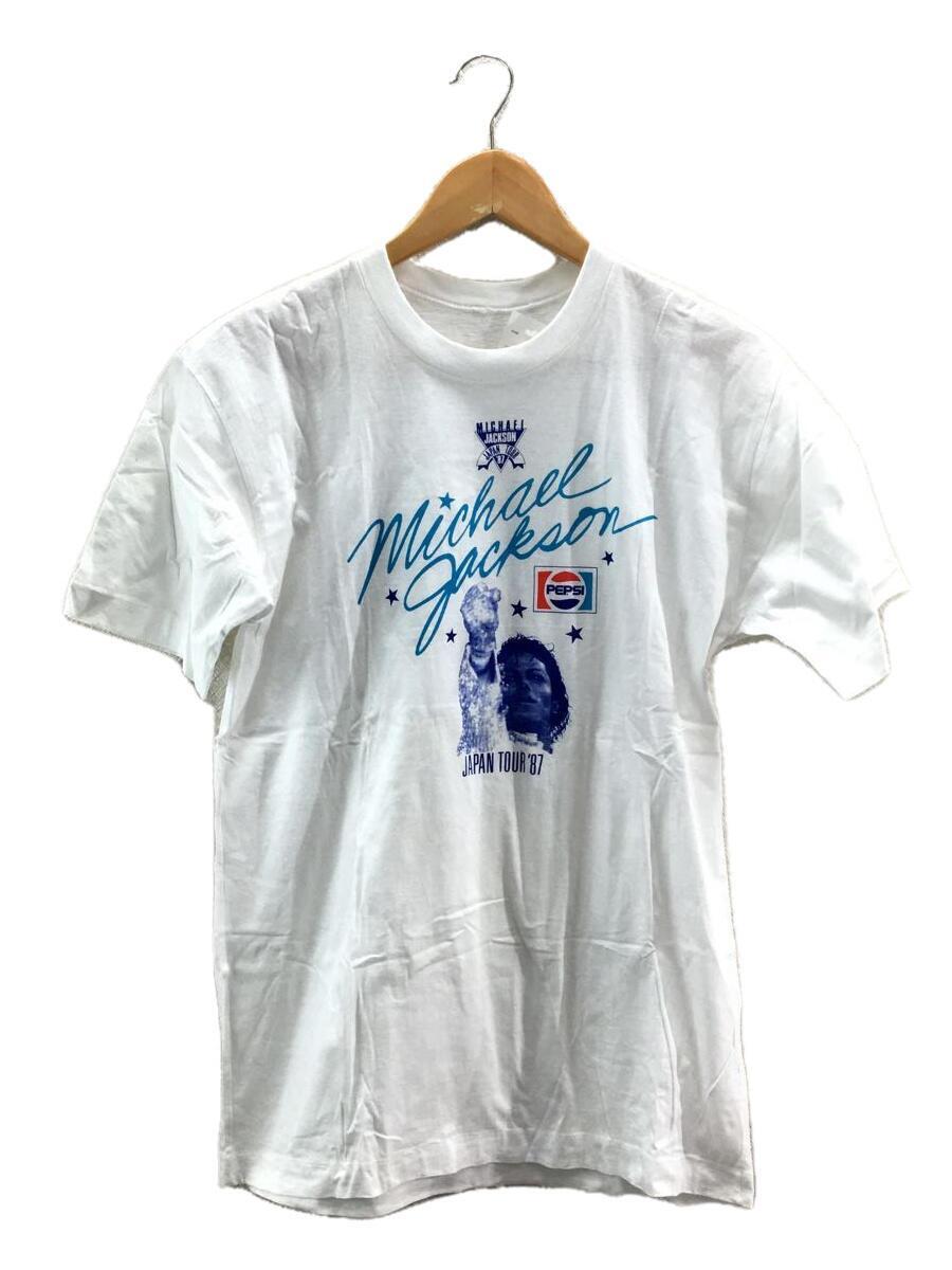 80s/MICHAEL JACKSON JAPAN TOUR 87/Tシャツ/-/コットン/WHT/プリント