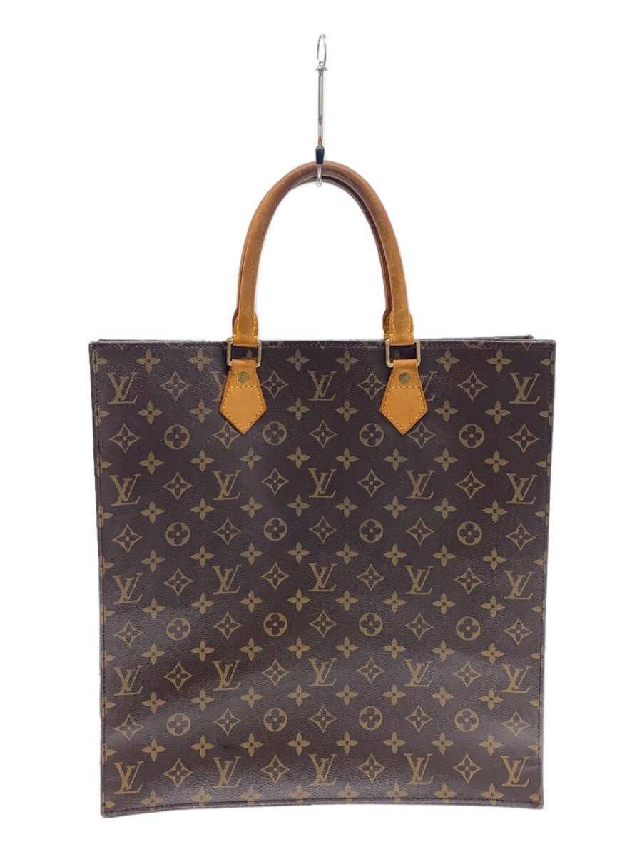 LOUIS VUITTON◆1)サック・プラ_モノグラム_BRW/PVC/BRW_画像1