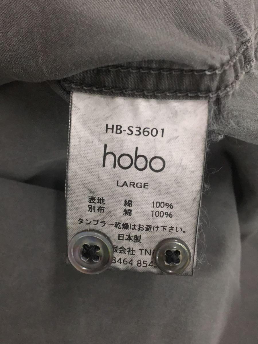 hobo◆ARTISAN L/S SHIRT COTTON BROAD CHARCOAL DYED/L/HB-S3601_画像4